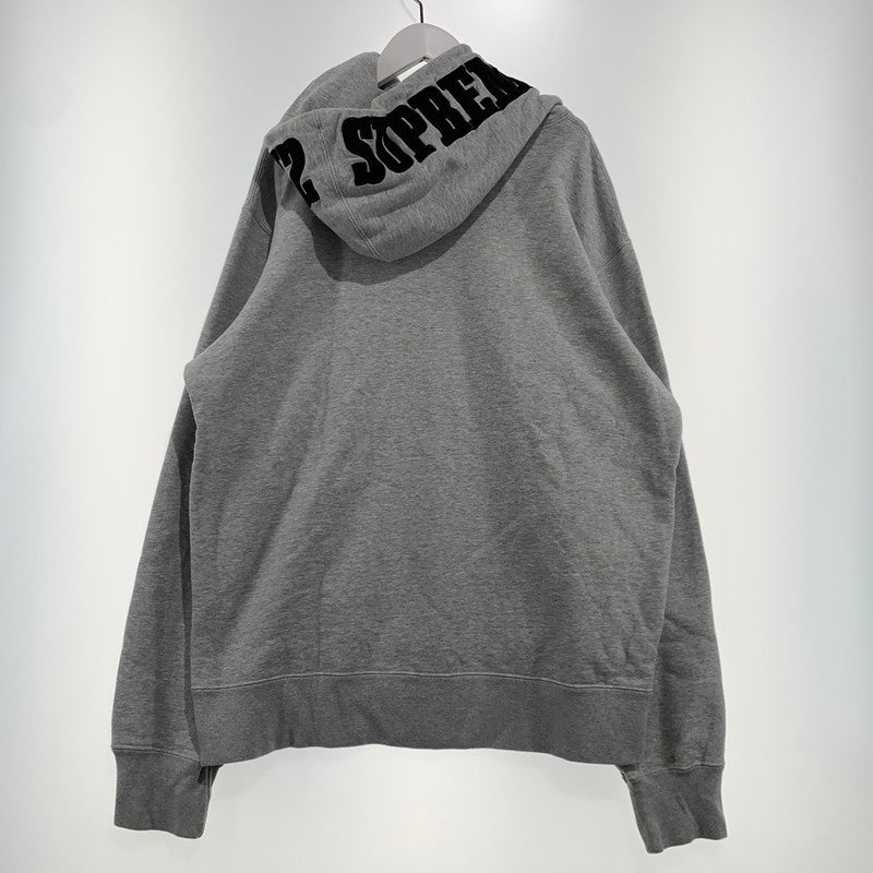 【中古品】【メンズ】 Supreme シュプリーム MIRRORED LOGO HOODED SWEATSHIRT ミラード ロゴ フーデッド スウェットシャツ トップス プルオーバーパーカー 149-260909-ko-09-teih サイズ：L カラー：グレー 万代Net店