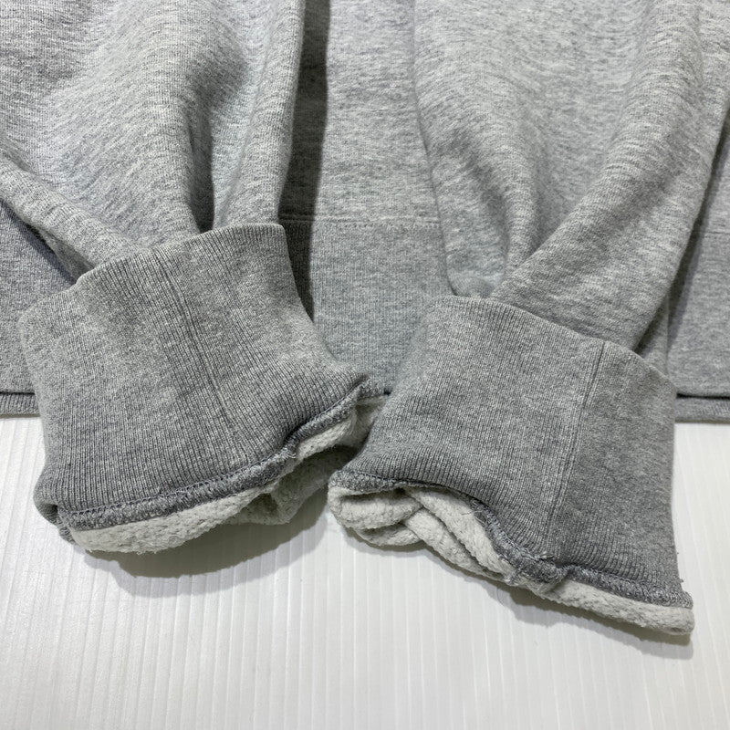 【中古品】【メンズ】 Supreme シュプリーム MIRRORED LOGO HOODED SWEATSHIRT ミラード ロゴ フーデッド スウェットシャツ トップス プルオーバーパーカー 149-260909-ko-09-teih サイズ：L カラー：グレー 万代Net店