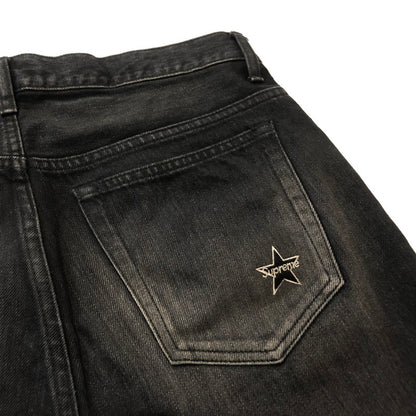 【中古品】【メンズ】 SUPREME シュプリーム 25SS DISTRESSED LOOSE FIT SELVEDGE JEAN WASHED BLACK 2025年春夏 ディストレスト ルーズ フィット セルビッジ ジーン ウォッシュド ブラック ボトムス 149-260909-sa-14-teih サイズ：30 カラー：レッド 万代Net店