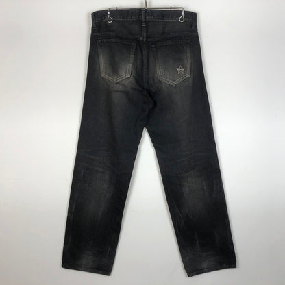 【中古品】【メンズ】 SUPREME シュプリーム 25SS DISTRESSED LOOSE FIT SELVEDGE JEAN WASHED BLACK 2025年春夏 ディストレスト ルーズ フィット セルビッジ ジーン ウォッシュド ブラック ボトムス 149-260909-sa-14-teih サイズ：30 カラー：レッド 万代Net店