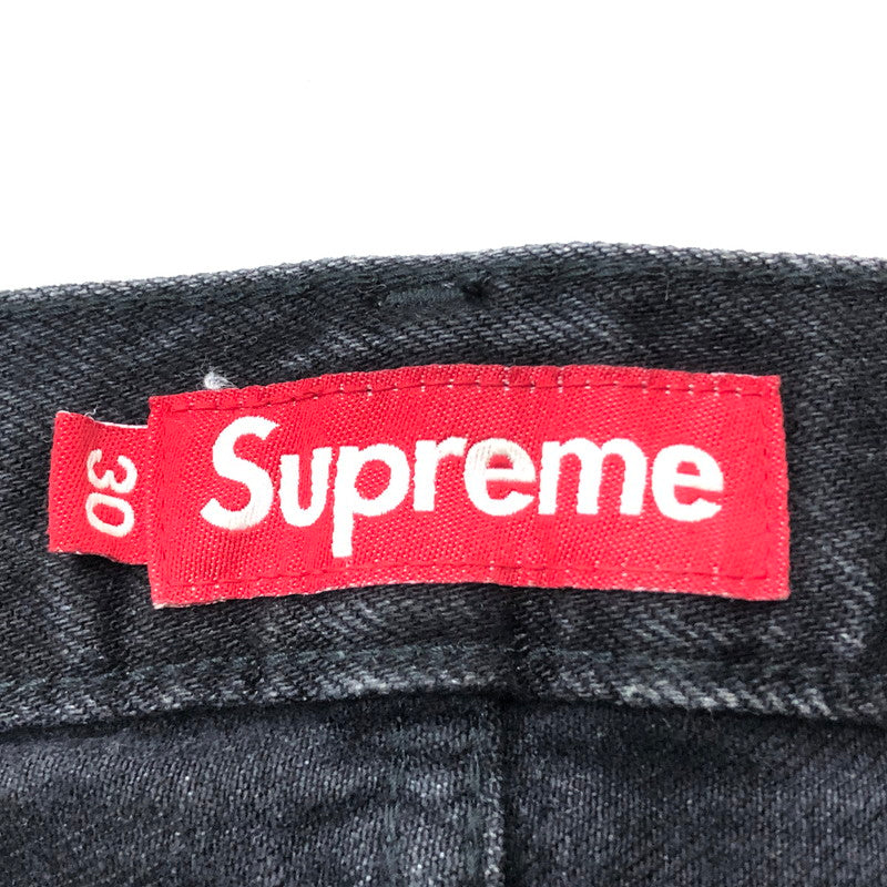 【中古品】【メンズ】 SUPREME シュプリーム 25SS DISTRESSED LOOSE FIT SELVEDGE JEAN WASHED BLACK 2025年春夏 ディストレスト ルーズ フィット セルビッジ ジーン ウォッシュド ブラック ボトムス 149-260909-sa-14-teih サイズ：30 カラー：レッド 万代Net店