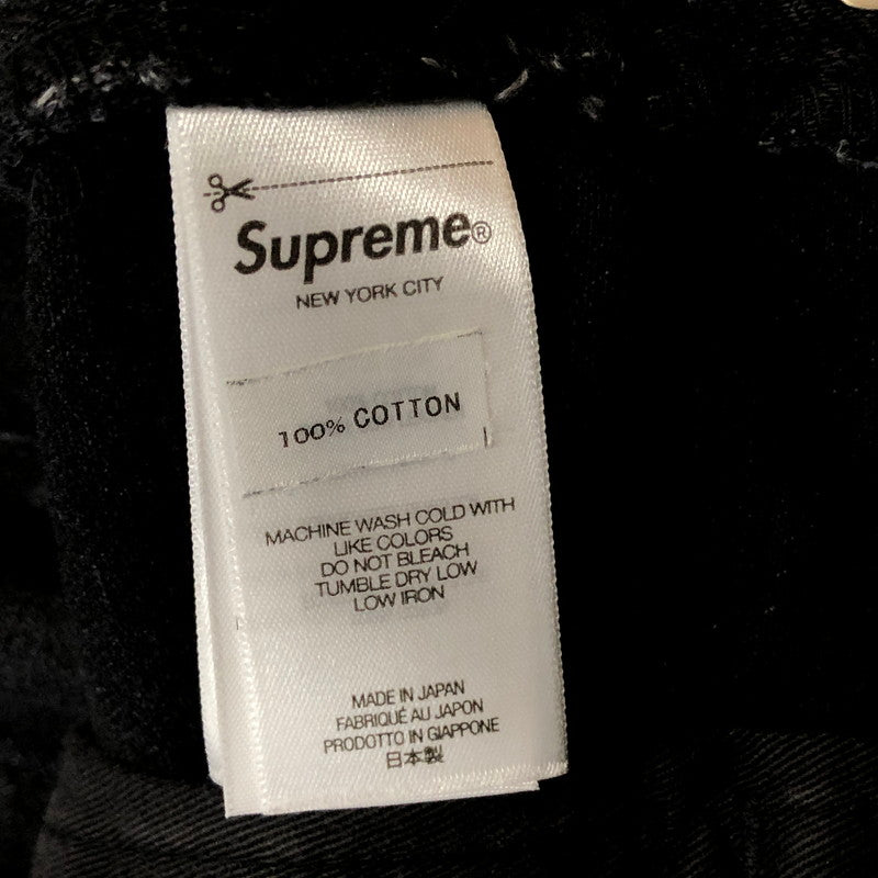 【中古品】【メンズ】 SUPREME シュプリーム 25SS DISTRESSED LOOSE FIT SELVEDGE JEAN WASHED BLACK 2025年春夏 ディストレスト ルーズ フィット セルビッジ ジーン ウォッシュド ブラック ボトムス 149-260909-sa-14-teih サイズ：30 カラー：レッド 万代Net店