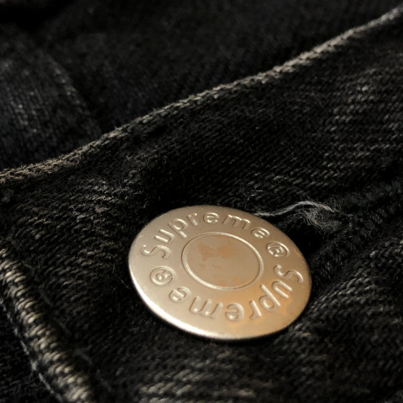 【中古品】【メンズ】 SUPREME シュプリーム 25SS DISTRESSED LOOSE FIT SELVEDGE JEAN WASHED BLACK 2025年春夏 ディストレスト ルーズ フィット セルビッジ ジーン ウォッシュド ブラック ボトムス 149-260909-sa-14-teih サイズ：30 カラー：レッド 万代Net店