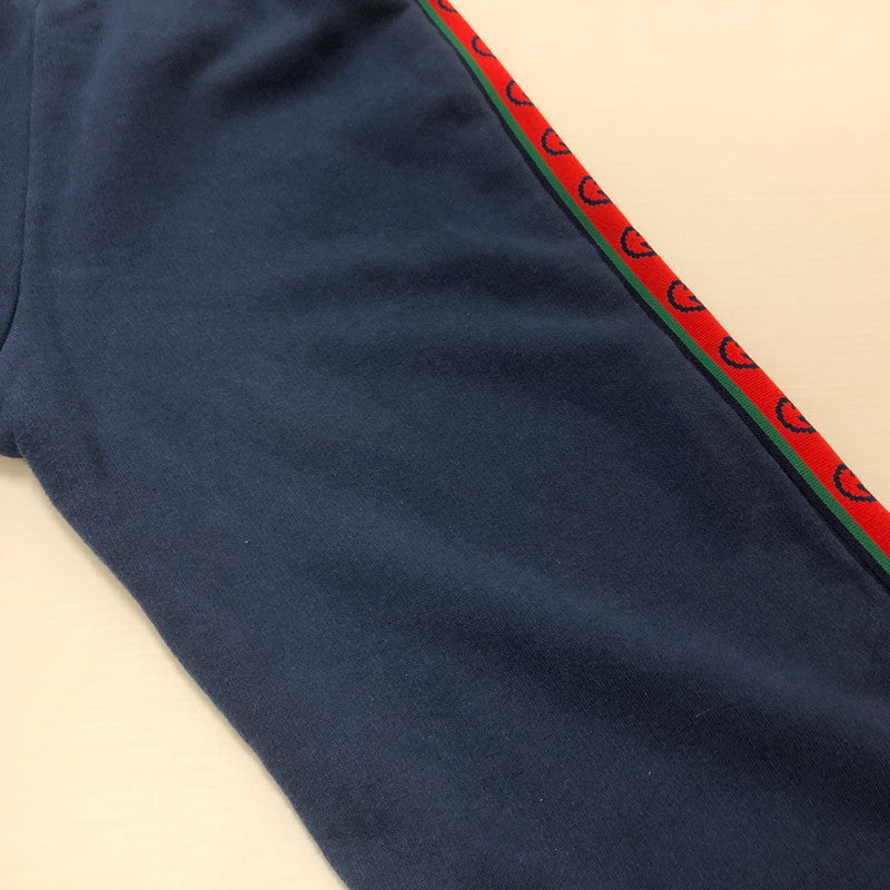 【中古品】【メンズ】 GUCCI グッチ 591494XJB4P INTERKOCKING TRACK PANTS インターロッキング トラックパンツ ボトムス 152-260909-sa-15-teih サイズ：12 カラー：ネイビー 万代Net店