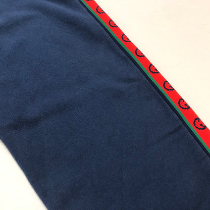 【中古品】【メンズ】 GUCCI グッチ 591494XJB4P INTERKOCKING TRACK PANTS インターロッキング トラックパンツ ボトムス 152-260909-sa-15-teih サイズ：12 カラー：ネイビー 万代Net店