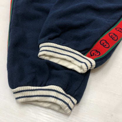 【中古品】【メンズ】 GUCCI グッチ 591494XJB4P INTERKOCKING TRACK PANTS インターロッキング トラックパンツ ボトムス 152-260909-sa-15-teih サイズ：12 カラー：ネイビー 万代Net店