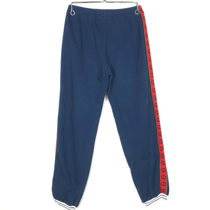【中古品】【メンズ】 GUCCI グッチ 591494XJB4P INTERKOCKING TRACK PANTS インターロッキング トラックパンツ ボトムス 152-260909-sa-15-teih サイズ：12 カラー：ネイビー 万代Net店