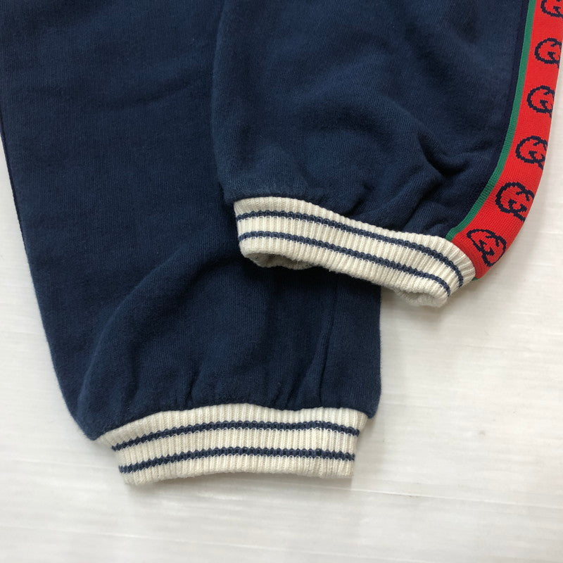 【中古品】【メンズ】 GUCCI グッチ 591494XJB4P INTERKOCKING TRACK PANTS インターロッキング トラックパンツ ボトムス 152-260909-sa-15-teih サイズ：12 カラー：ネイビー 万代Net店
