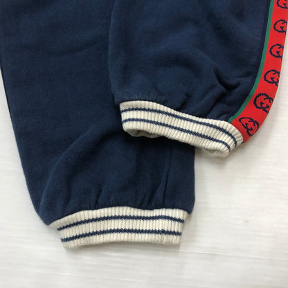 【中古品】【メンズ】 GUCCI グッチ 591494XJB4P INTERKOCKING TRACK PANTS インターロッキング トラックパンツ ボトムス 152-260909-sa-15-teih サイズ：12 カラー：ネイビー 万代Net店