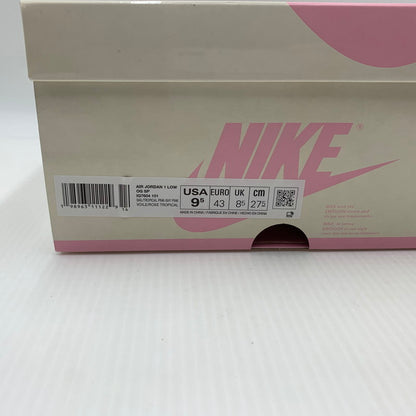 【中古品】【メンズ】 NIKE ナイキ × Travis Scott トラヴィス スコット 別注 コラボ AIRJORDAN 1 LOW OG SP IQ7604-101 エアジョーダン1 ロウ スニーカー 靴 シューズ 160-260914-ko-15-teih サイズ：27.5cm カラー：ピンク 万代Net店