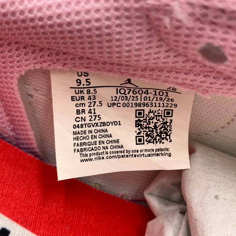 【中古品】【メンズ】 NIKE ナイキ × Travis Scott トラヴィス スコット 別注 コラボ AIRJORDAN 1 LOW OG SP IQ7604-101 エアジョーダン1 ロウ スニーカー 靴 シューズ 160-260914-ko-15-teih サイズ：27.5cm カラー：ピンク 万代Net店