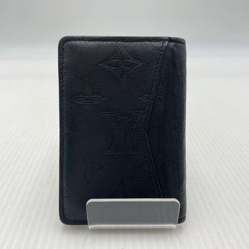 【中古品】【メンズ】 LOUIS VUITTON ルイ・ヴィトン モノグラム・シャドウ オーガナイザー･ドゥ ポッシュ M62899 カードケース 179-260910-yo-06-teih カラー：ブラック 万代Net店