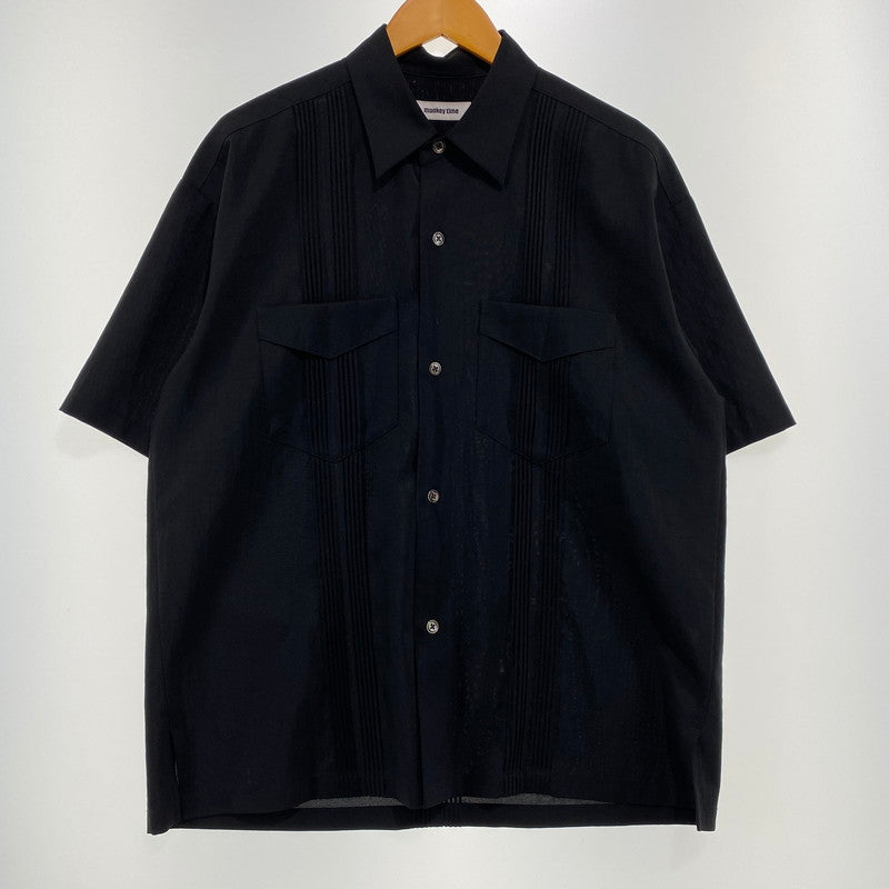 【中古品】【メンズ】 monkey time モンキータイム DRY TRO CUBA S/S SHIRT 8316-199-0407 ドライトロキューバ ショートスリーブシャツ 半袖トップス 147-260917-ss-03-teih サイズ：M カラー：ブラック 万代Net店