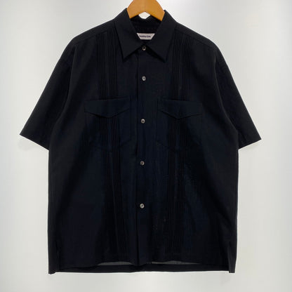 【中古品】【メンズ】 monkey time モンキータイム DRY TRO CUBA S/S SHIRT 8316-199-0407 ドライトロキューバ ショートスリーブシャツ 半袖トップス 147-260917-ss-03-teih サイズ：M カラー：ブラック 万代Net店