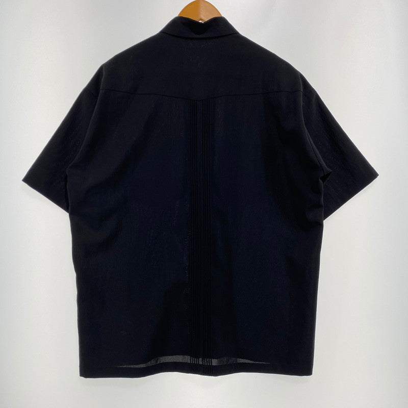 【中古品】【メンズ】 monkey time モンキータイム DRY TRO CUBA S/S SHIRT 8316-199-0407 ドライトロキューバ ショートスリーブシャツ 半袖トップス 147-260917-ss-03-teih サイズ：M カラー：ブラック 万代Net店