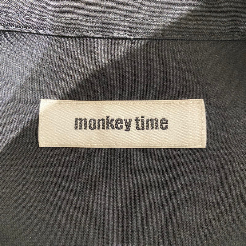 【中古品】【メンズ】 monkey time モンキータイム DRY TRO CUBA S/S SHIRT 8316-199-0407 ドライトロキューバ ショートスリーブシャツ 半袖トップス 147-260917-ss-03-teih サイズ：M カラー：ブラック 万代Net店