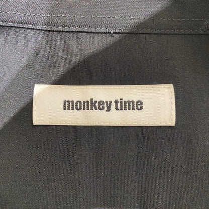 【中古品】【メンズ】 monkey time モンキータイム DRY TRO CUBA S/S SHIRT 8316-199-0407 ドライトロキューバ ショートスリーブシャツ 半袖トップス 147-260917-ss-03-teih サイズ：M カラー：ブラック 万代Net店
