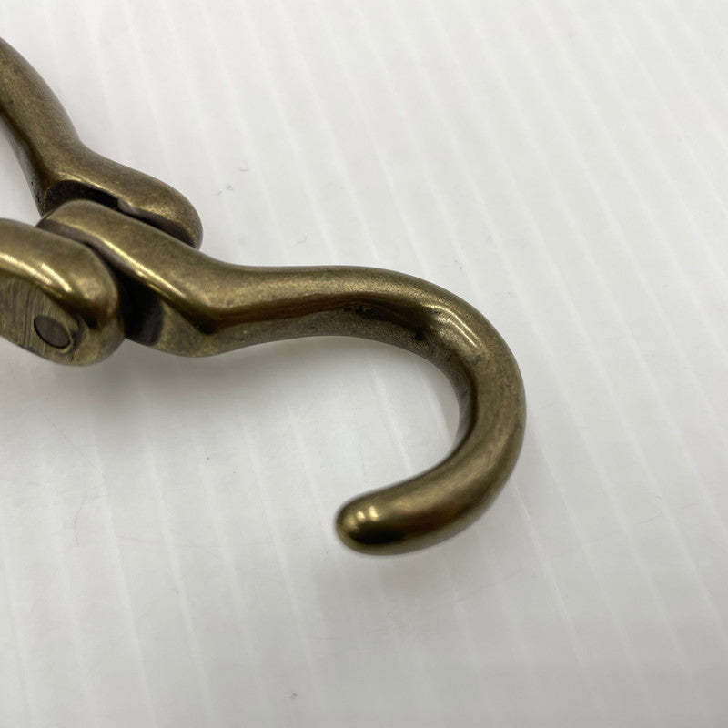 【中古品】【メンズ】 UNKNOW ITALIAN LEATHER HOOK BELT イタリアン レザー フック ベルト 服飾雑貨 205-260910-yo-05-teih サイズ：XXL カラー：ブラック 万代Net店
