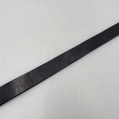 【中古品】【メンズ】 UNKNOW ITALIAN LEATHER HOOK BELT イタリアン レザー フック ベルト 服飾雑貨 205-260910-yo-05-teih サイズ：XXL カラー：ブラック 万代Net店
