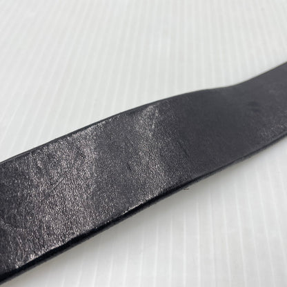 【中古品】【メンズ】 UNKNOW ITALIAN LEATHER HOOK BELT イタリアン レザー フック ベルト 服飾雑貨 205-260910-yo-05-teih サイズ：XXL カラー：ブラック 万代Net店