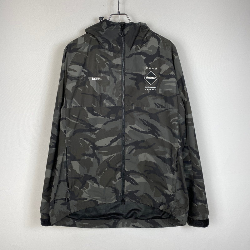 【中古品】【メンズ】 F.C.Real Bristol エフシーレアルブリストル 22SS BIG LOGO PRACTICE JACKET FCRB-220039 ビッグ ロゴ プラクティス ジャケット アウター 142-260917-ss-11-teih サイズ：L カラー：ブラック系 万代Net店