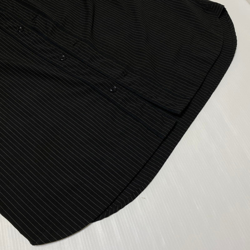 【中古品】【メンズ】 uniform experiment ユニフォームエクスペリメント PIN STRIPE BASEBALL S/S SHIRT UE-240026 ピンストライプ ベースボール ショートスリーブシャツ 半袖トップス 140-260917-ss-02-teih サイズ：2 カラー：ブラック 万代Net店