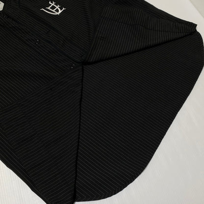 【中古品】【メンズ】 uniform experiment ユニフォームエクスペリメント PIN STRIPE BASEBALL S/S SHIRT UE-240026 ピンストライプ ベースボール ショートスリーブシャツ 半袖トップス 140-260917-ss-02-teih サイズ：2 カラー：ブラック 万代Net店
