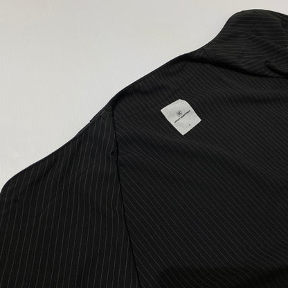 【中古品】【メンズ】 uniform experiment ユニフォームエクスペリメント PIN STRIPE BASEBALL S/S SHIRT UE-240026 ピンストライプ ベースボール ショートスリーブシャツ 半袖トップス 140-260917-ss-02-teih サイズ：2 カラー：ブラック 万代Net店