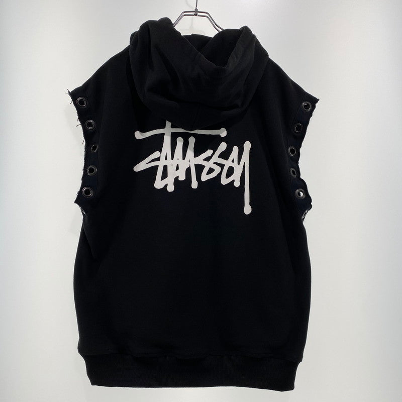 【中古品】【メンズ】 STUSSY ステューシー × eYe JUNYA WATANABE MAN アイジュンヤワタナベマン 別注コラボ 24SS HOODIE WM-T909 フーディー トップス プルオーバーパーカー 142-260917-ss-09-teih サイズ：L カラー：ブラック 万代Net店