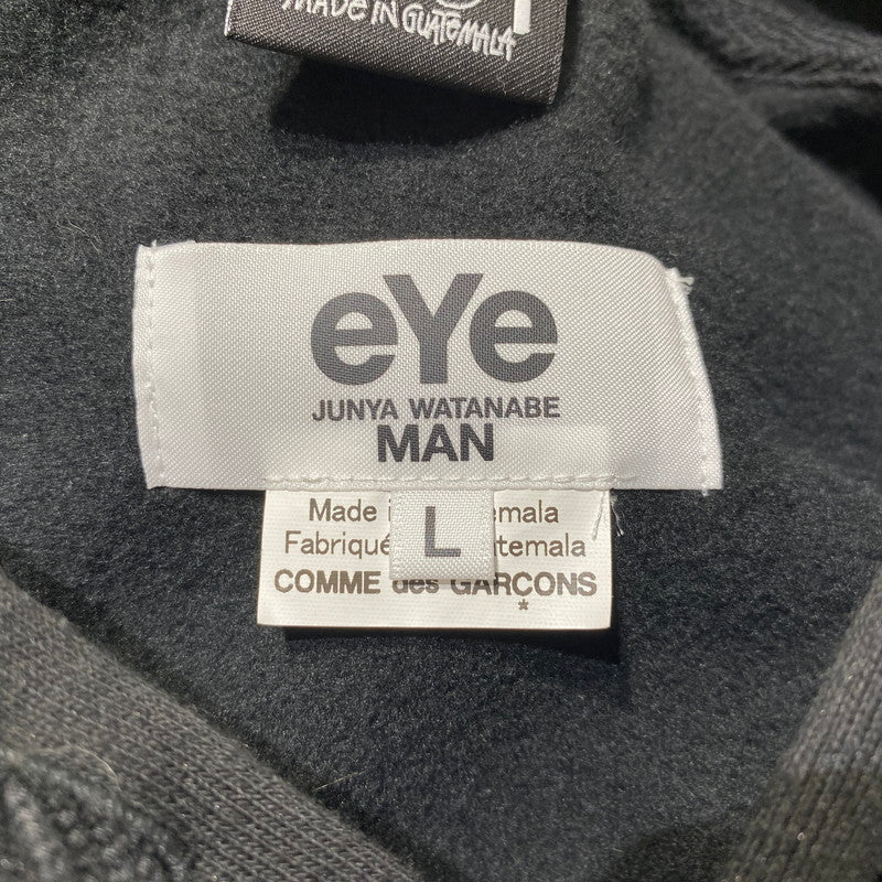 【中古品】【メンズ】 STUSSY ステューシー × eYe JUNYA WATANABE MAN アイジュンヤワタナベマン 別注コラボ 24SS HOODIE WM-T909 フーディー トップス プルオーバーパーカー 142-260917-ss-09-teih サイズ：L カラー：ブラック 万代Net店
