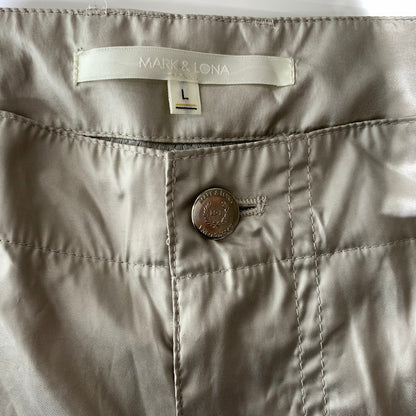 【中古品】【メンズ】 MARK & LONA マークアンドロナ NYLON PANTS ML-9S-PT09 ナイロン パンツ ボトムス 159-260912-ko-11-teih サイズ：L カラー：シルバー系 万代Net店