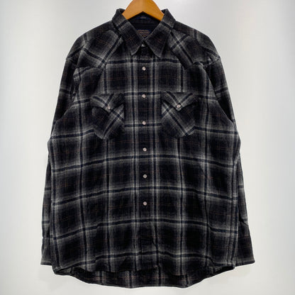 【中古品】【メンズ】 PENDLETON ペンドルトン CANYON SHIRT MADE IN MEXICO キャニオン シャツ トップス メキシコ製 145-260917-ss-07-teih サイズ：XL カラー：ブラック 万代Net店