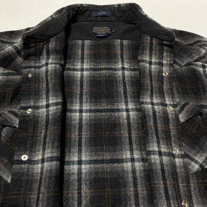【中古品】【メンズ】 PENDLETON ペンドルトン CANYON SHIRT MADE IN MEXICO キャニオン シャツ トップス メキシコ製 145-260917-ss-07-teih サイズ：XL カラー：ブラック 万代Net店