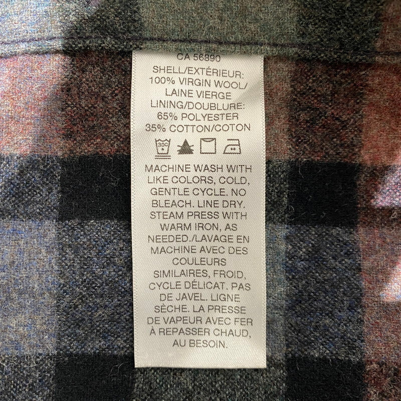 【中古品】【メンズ】 PENDLETON ペンドルトン WOOL SHIRT MADE IN MEXICO ウール シャツ トップス メキシコ製 145-260917-ss-08-teih サイズ：M カラー：チェック 万代Net店