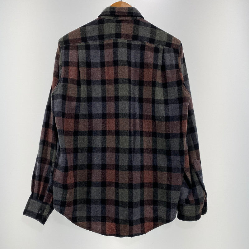 【中古品】【メンズ】 PENDLETON ペンドルトン WOOL SHIRT MADE IN MEXICO ウール シャツ トップス メキシコ製 145-260917-ss-08-teih サイズ：M カラー：チェック 万代Net店