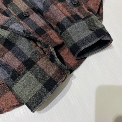【中古品】【メンズ】 PENDLETON ペンドルトン WOOL SHIRT MADE IN MEXICO ウール シャツ トップス メキシコ製 145-260917-ss-08-teih サイズ：M カラー：チェック 万代Net店