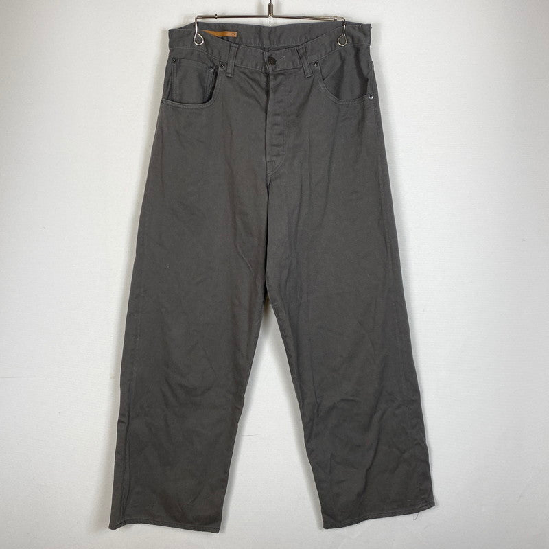 【中古品】【メンズ】 SCYE BASICS サイベーシックス STRETCH COTTON DRILL WIDE LEG JEANS 5723-83536 ストレッチ コットン ドリル ワイド テーパードパンツ ボトムス 151-260917-ss-15-teih サイズ：31 カラー：グレー 万代Net店
