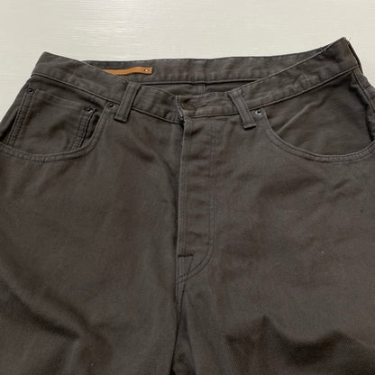 【中古品】【メンズ】 SCYE BASICS サイベーシックス STRETCH COTTON DRILL WIDE LEG JEANS 5723-83536 ストレッチ コットン ドリル ワイド テーパードパンツ ボトムス 151-260917-ss-15-teih サイズ：31 カラー：グレー 万代Net店