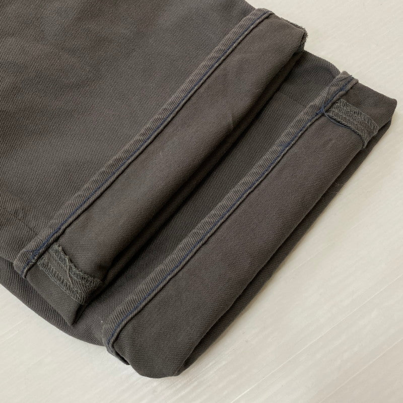 【中古品】【メンズ】 SCYE BASICS サイベーシックス STRETCH COTTON DRILL WIDE LEG JEANS 5723-83536 ストレッチ コットン ドリル ワイド テーパードパンツ ボトムス 151-260917-ss-15-teih サイズ：31 カラー：グレー 万代Net店