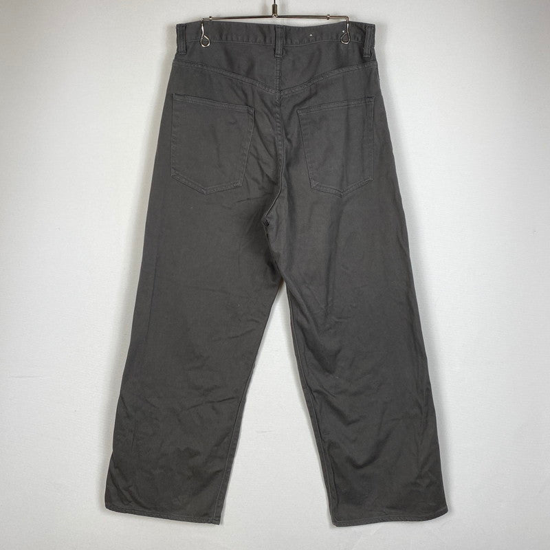 【中古品】【メンズ】 SCYE BASICS サイベーシックス STRETCH COTTON DRILL WIDE LEG JEANS 5723-83536 ストレッチ コットン ドリル ワイド テーパードパンツ ボトムス 151-260917-ss-15-teih サイズ：31 カラー：グレー 万代Net店