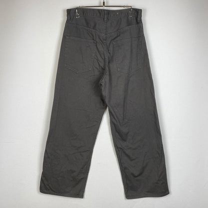 【中古品】【メンズ】 SCYE BASICS サイベーシックス STRETCH COTTON DRILL WIDE LEG JEANS 5723-83536 ストレッチ コットン ドリル ワイド テーパードパンツ ボトムス 151-260917-ss-15-teih サイズ：31 カラー：グレー 万代Net店