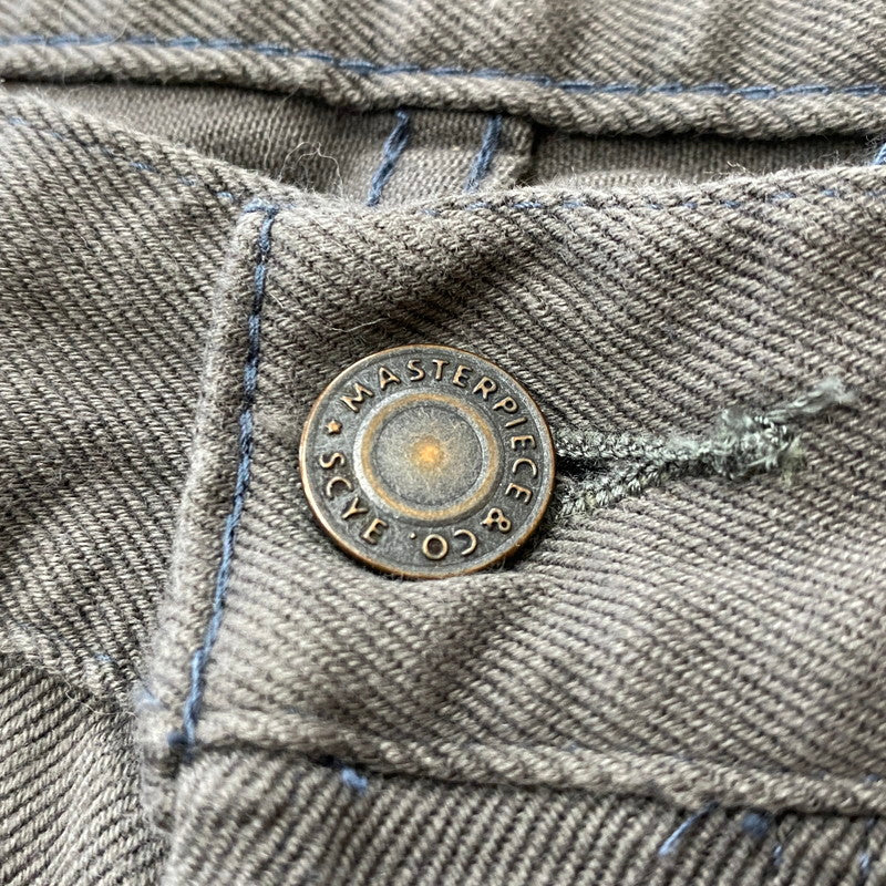 【中古品】【メンズ】 SCYE BASICS サイベーシックス STRETCH COTTON DRILL WIDE LEG JEANS 5723-83536 ストレッチ コットン ドリル ワイド テーパードパンツ ボトムス 151-260917-ss-15-teih サイズ：31 カラー：グレー 万代Net店