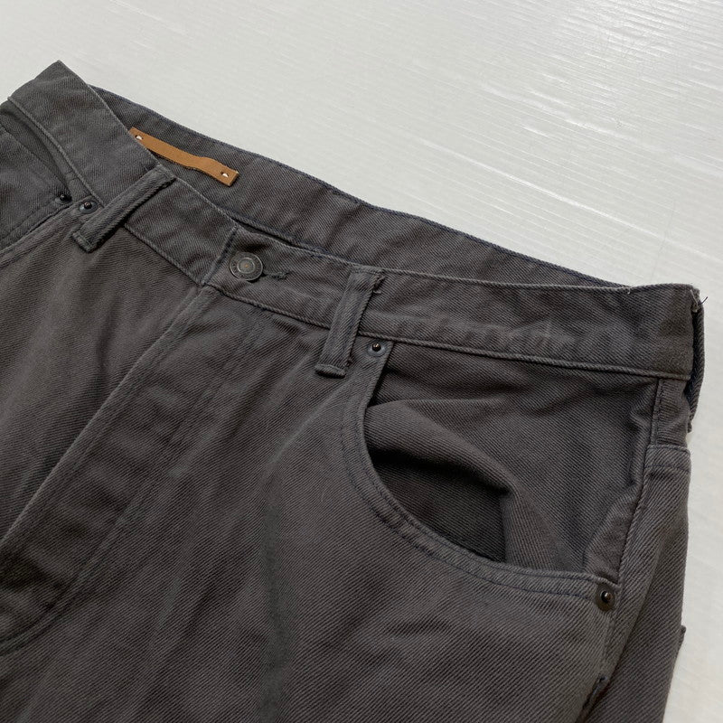 【中古品】【メンズ】 SCYE BASICS サイベーシックス STRETCH COTTON DRILL WIDE LEG JEANS 5723-83536 ストレッチ コットン ドリル ワイド テーパードパンツ ボトムス 151-260917-ss-15-teih サイズ：31 カラー：グレー 万代Net店