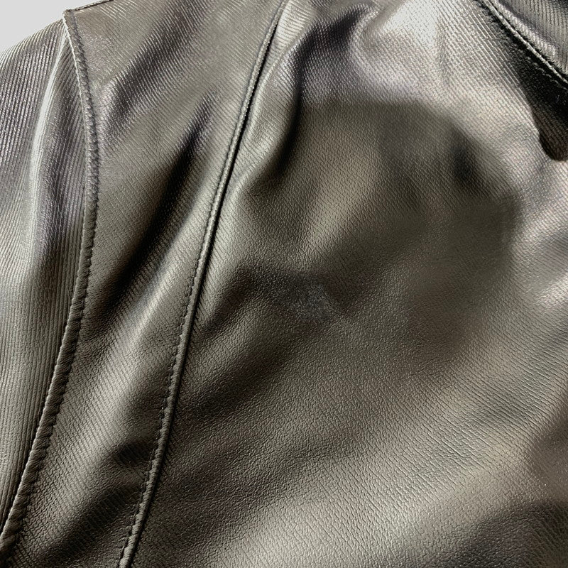 【中古品】【メンズ】 HYSTERIC GLAMOUR ヒステリックグラマー PRIMALOFT NEW LAID TWILL ZIP UP RIBBED BLOUSON 0224AB04 プリマロフトニューレイドツイル ジップアップ リブブルゾン 140-260912-ko-07-teih サイズ：M カラー：ブラック 万代Net店