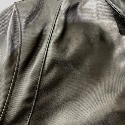 【中古品】【メンズ】 HYSTERIC GLAMOUR ヒステリックグラマー PRIMALOFT NEW LAID TWILL ZIP UP RIBBED BLOUSON 0224AB04 プリマロフトニューレイドツイル ジップアップ リブブルゾン 140-260912-ko-07-teih サイズ：M カラー：ブラック 万代Net店
