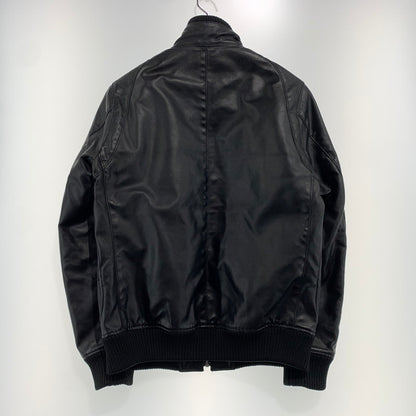 【中古品】【メンズ】 HYSTERIC GLAMOUR ヒステリックグラマー PRIMALOFT NEW LAID TWILL ZIP UP RIBBED BLOUSON 0224AB04 プリマロフトニューレイドツイル ジップアップ リブブルゾン 140-260912-ko-07-teih サイズ：M カラー：ブラック 万代Net店