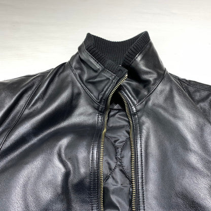 【中古品】【メンズ】 HYSTERIC GLAMOUR ヒステリックグラマー PRIMALOFT NEW LAID TWILL ZIP UP RIBBED BLOUSON 0224AB04 プリマロフトニューレイドツイル ジップアップ リブブルゾン 140-260912-ko-07-teih サイズ：M カラー：ブラック 万代Net店