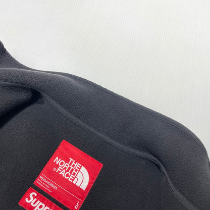 【中古品】【メンズ】 SUPREME シュプリーム × THE NORTH FACE ザ・ノースフェイス 別注コラボ 21AW BLEACHED DENIM PRINT FLEECE JACKET NA521001 ブリーチ デニムプリント フリース ジャケット 149-260910-yo-03-teih サイズ：L カラー：ブラウン 万代Net店
