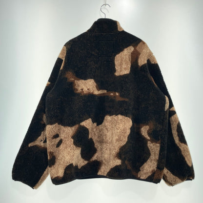 【中古品】【メンズ】 SUPREME シュプリーム × THE NORTH FACE ザ・ノースフェイス 別注コラボ 21AW BLEACHED DENIM PRINT FLEECE JACKET NA521001 ブリーチ デニムプリント フリース ジャケット 149-260910-yo-03-teih サイズ：L カラー：ブラウン 万代Net店