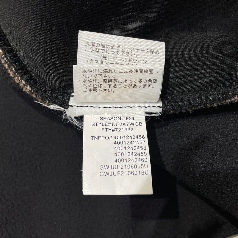 【中古品】【メンズ】 SUPREME シュプリーム × THE NORTH FACE ザ・ノースフェイス 別注コラボ 21AW BLEACHED DENIM PRINT FLEECE JACKET NA521001 ブリーチ デニムプリント フリース ジャケット 149-260910-yo-03-teih サイズ：L カラー：ブラウン 万代Net店